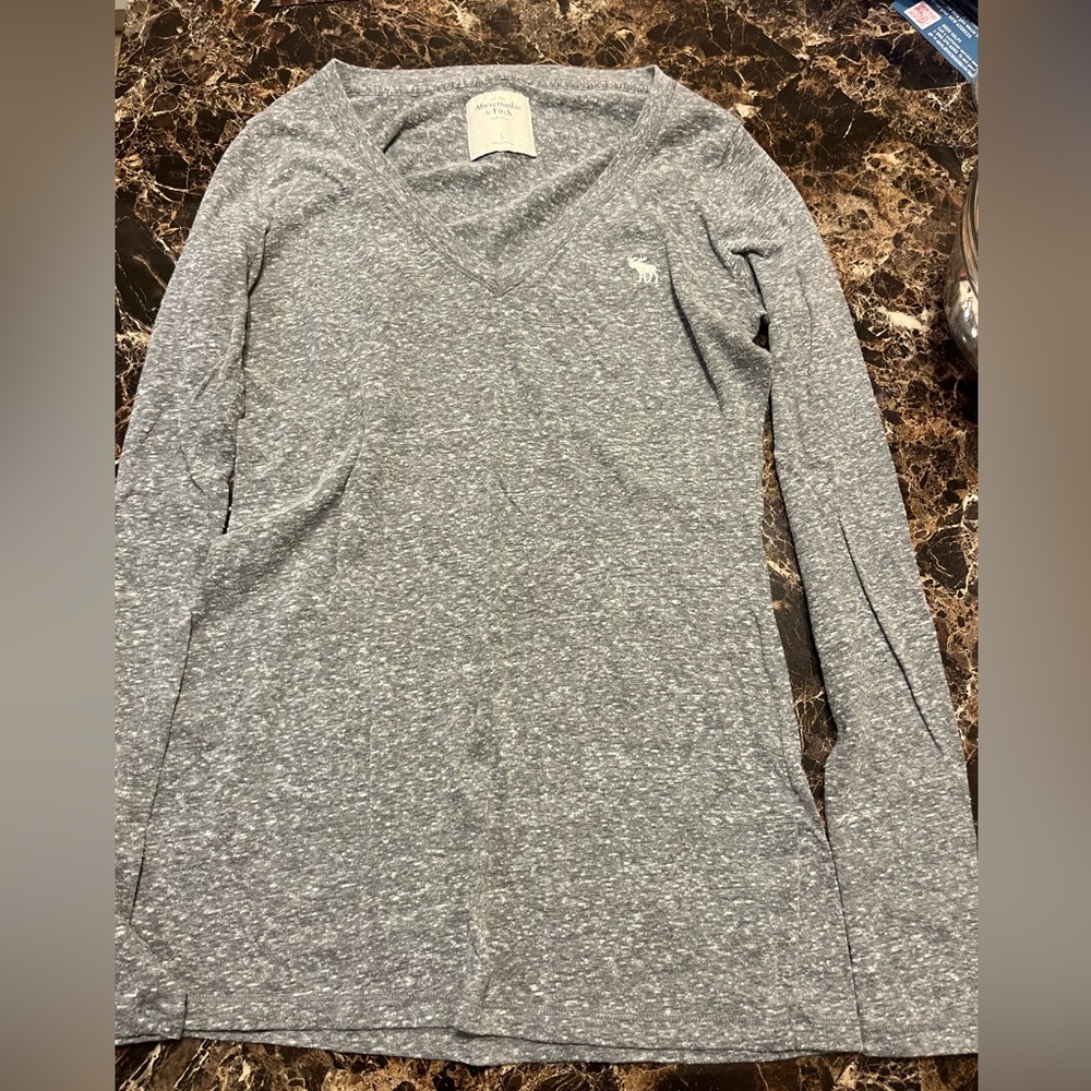 Women’s Abercrombie and Fitch V-neck long sleeve shirt.